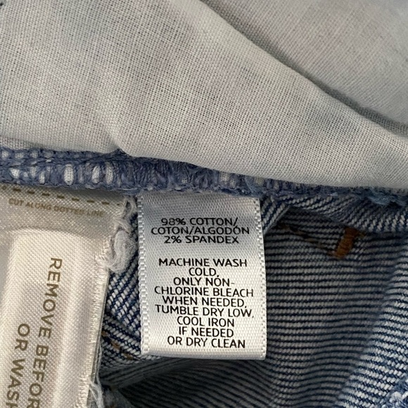 Lou & Grey Ankle Jeans Size 27, Mid Rise Light Wash Denim, Raw Hem - Picture 11 of 12